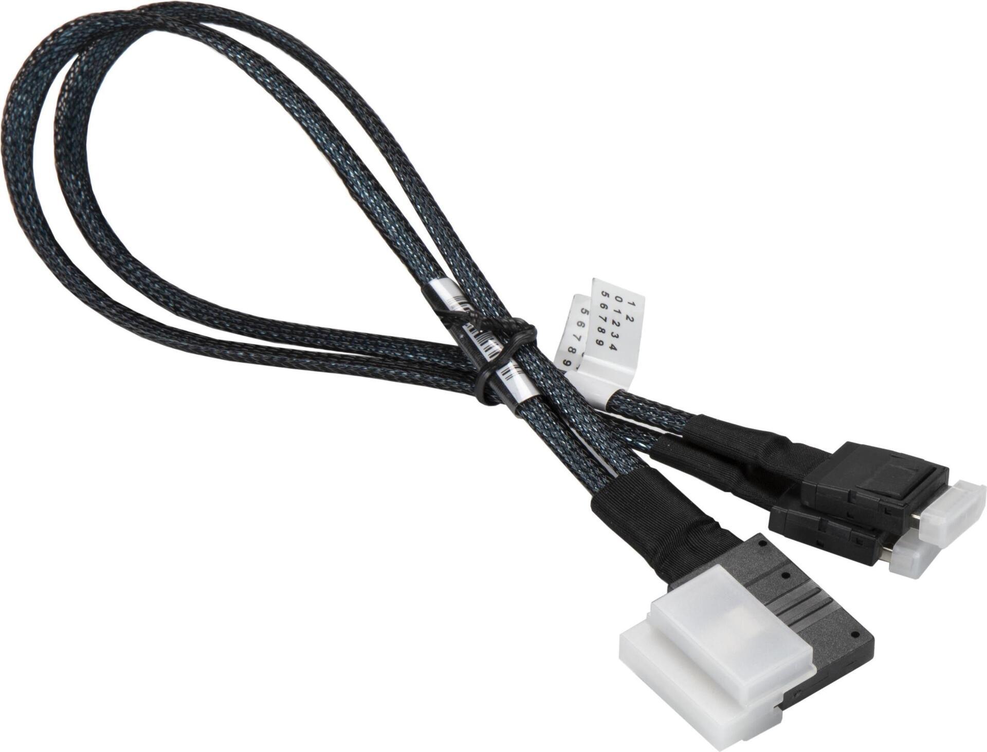 Supermicro CBL-SAST-0817 cavo Serial attach SCSI (SAS) 0,36 m Nero