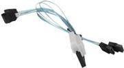 Super Micro Supermicro CBL-SAST-0813-SATA/SAS Cable-1x8 Slim SAS (SFF-8654) a SATA-16/16/26/26 cm (CBL-SAST-0813)