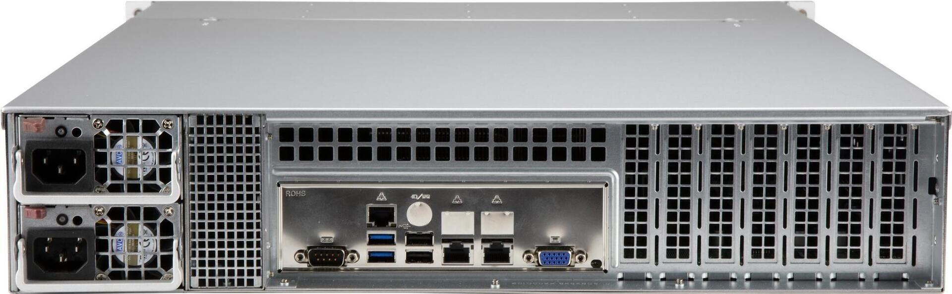 Supermicro CSE-LA26E1C4-R609LP Chassis 2U SCLA26 LP nero con rosso. 600 W PWS RoHS
