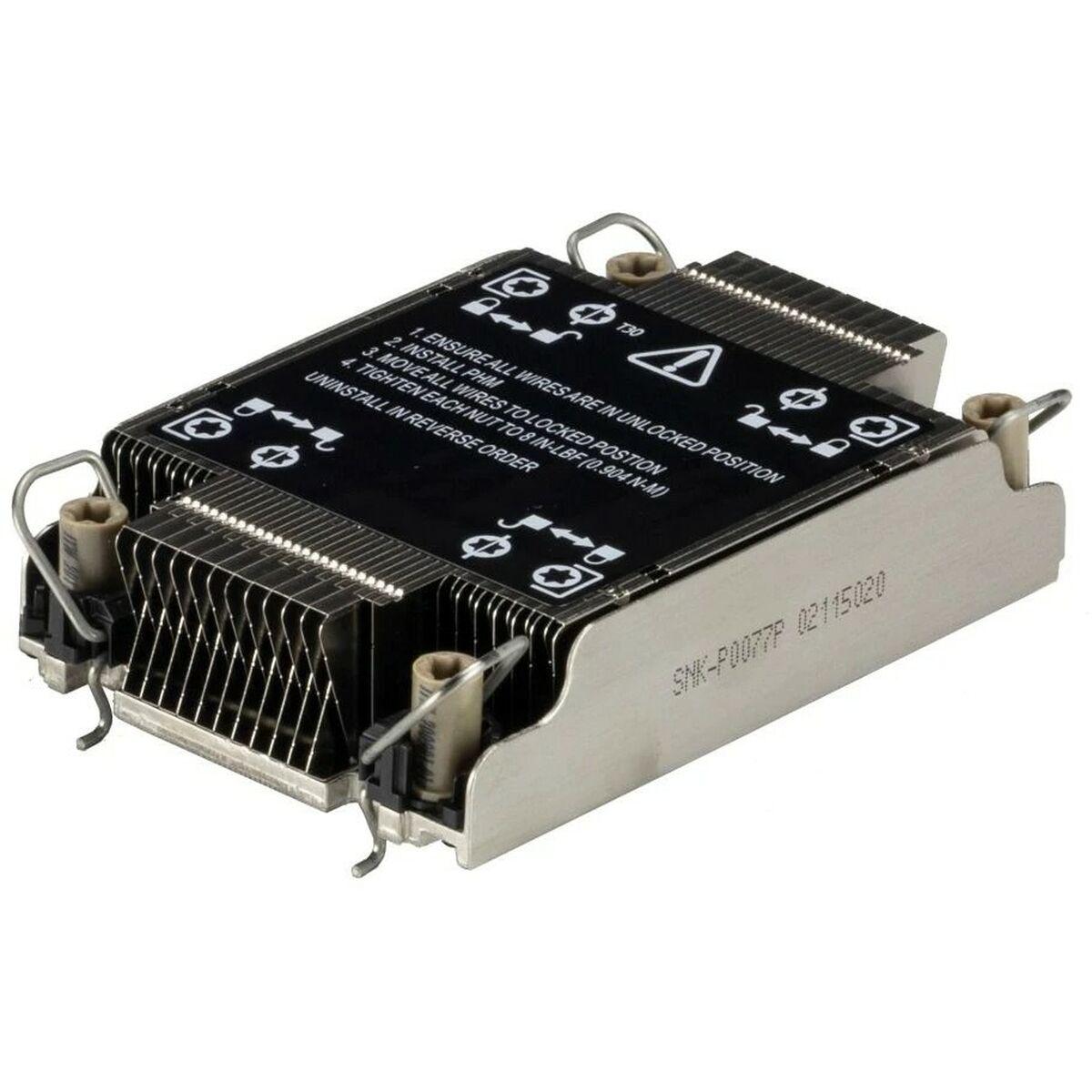 Sistema di raffreddamento per computer Supermicro SNK-P0077P Processore Dissipatore di calore/radiatore Nero acciaio inossidabi