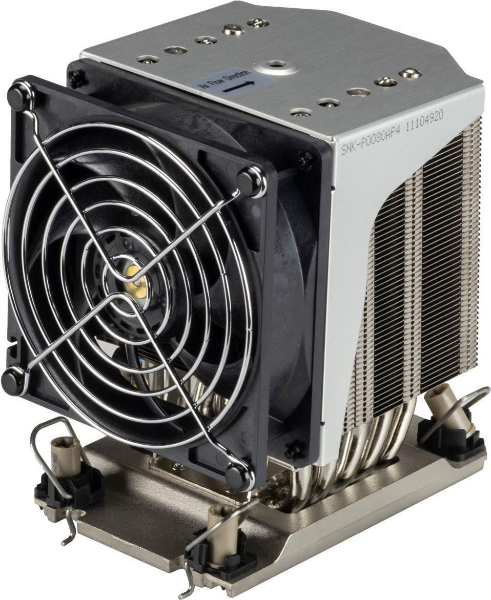 Supermicro SNK-P0080AP4 sistema di raffreddamento per computer Processore Raffreddatore d'aria 92 cm Nero Acciaio inossidabile