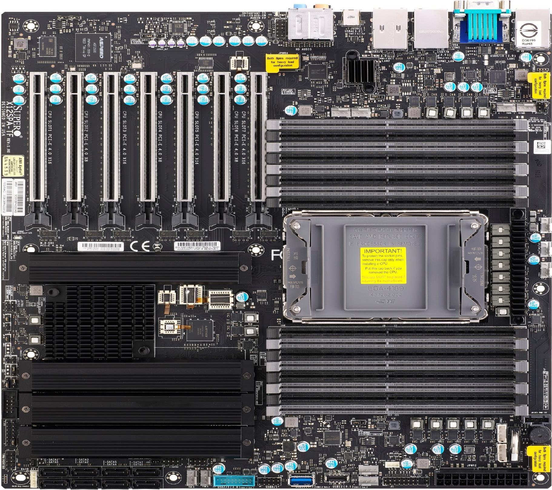 Supermicro MBD-X12SPA-TF-B Workstation Flagship MB supporta sia Cooper Lake che