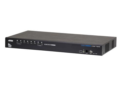 ATEN CS1798 switch per keyboard-video-mouse (kvm) Montaggio rack Nero