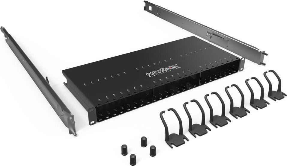 PATCHBOX PBXFRAME365 porta accessori Pannello di gestione del cavo (PATCHBOX 365 FRAMEINCL. 6 PATCHCATCH & 96 ID-LABELS)