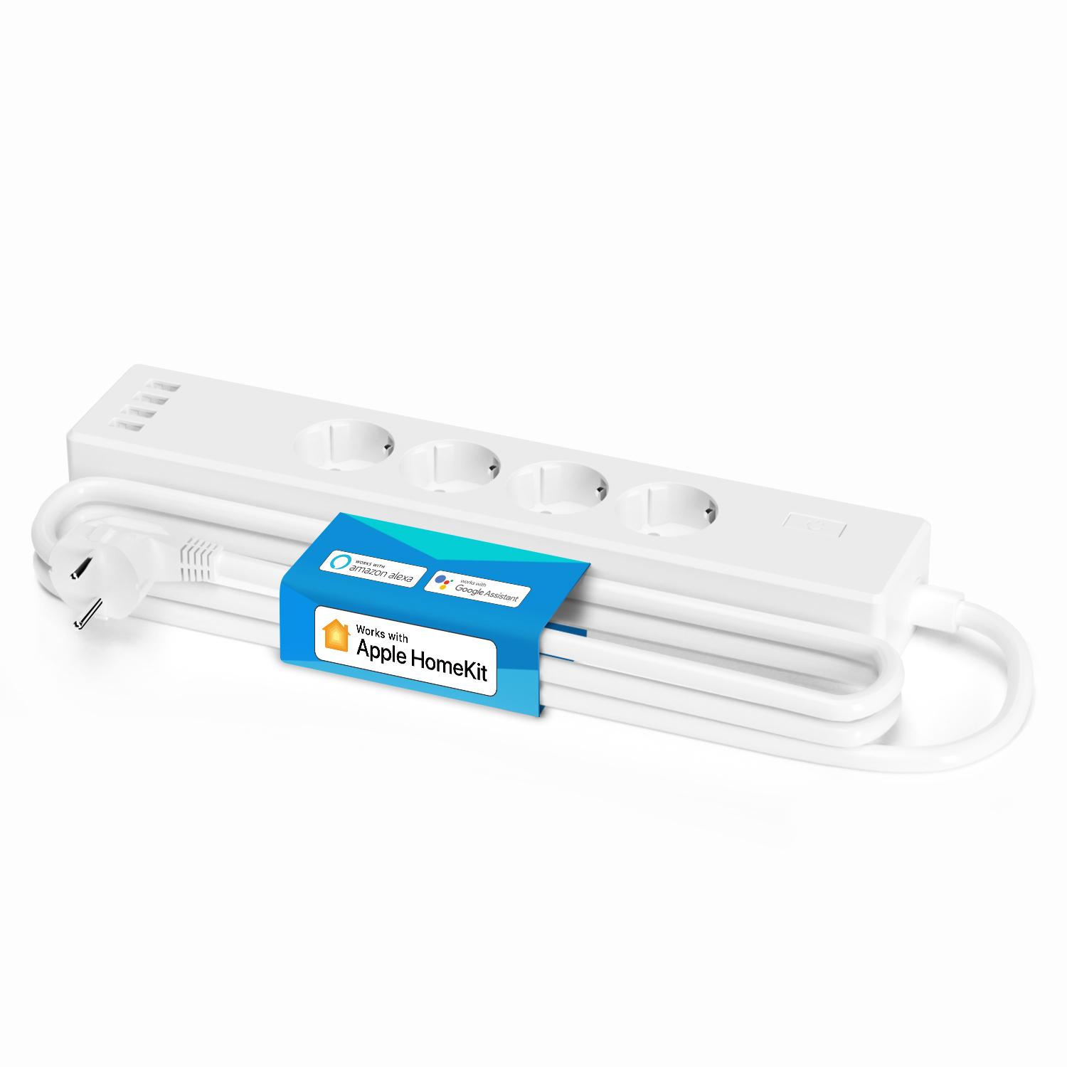 Meross Multipresa Wi-Fi Schuko 4 uscite 4USB Apple HomeKit