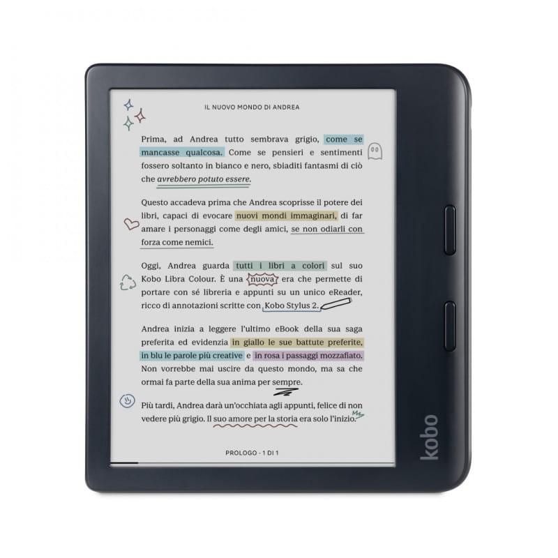 Rakuten Kobo Libra Colour lettore e-book Touch screen 32 GB Wi-Fi Nero (Czytnik Kobo Libra Colour czarny [N428)