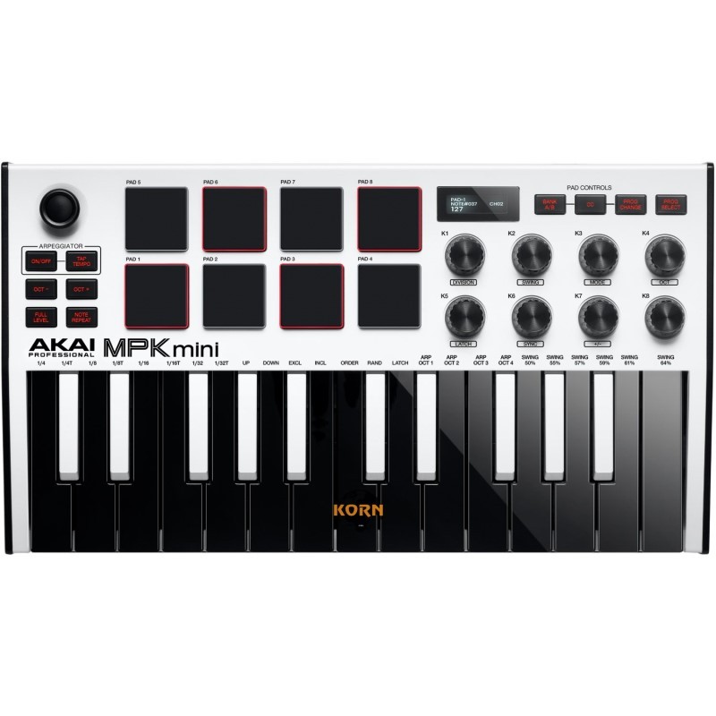 MPK MINI 3 BIANCO - Mini tastiera di controllo