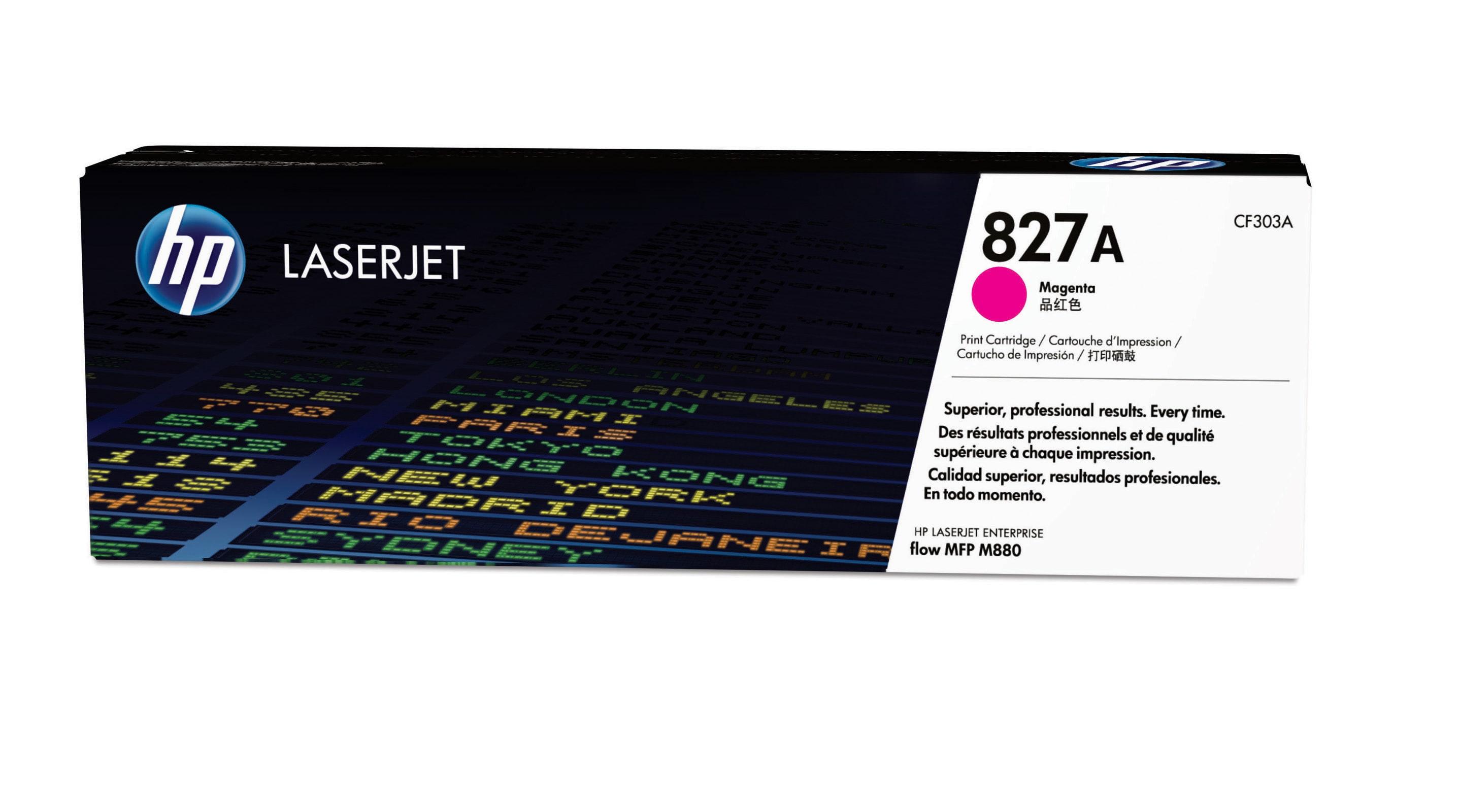 HP 827A ORIGINAL CARTOUCHE DE TONER MAGENTA CAPACITÃƒâ€° STANDARD 32.000 PAGES PACK DE 1