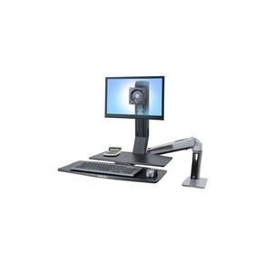 Ergotron WorkFit -A, Single LD @ Worksurface+ 61 cm [24] Nero (WORKFIT-A II LD 5IN - LIFT ENGINE AND WORKSURFACE)