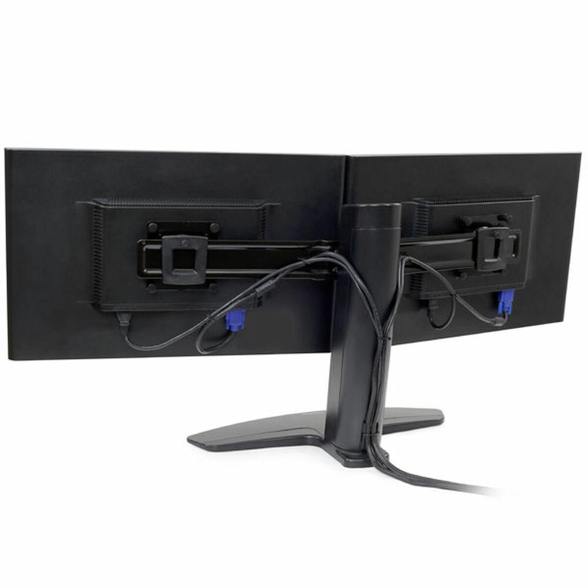 â€¢ NEO-Flex LCDSTAND BLACK DUAL â€¢ Neoflex Standfuss fÃ¼r LCDs bis 24"/ schwarz VESA 100x100 mm / 75x75 mm/ Montage
