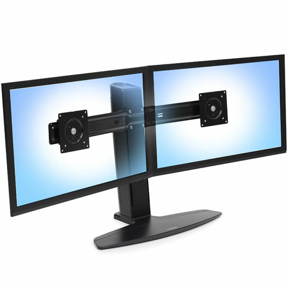 â€¢ NEO-Flex LCDSTAND BLACK DUAL â€¢ Neoflex Standfuss fÃ¼r LCDs bis 24"/ schwarz VESA 100x100 mm / 75x75 mm/ Montage