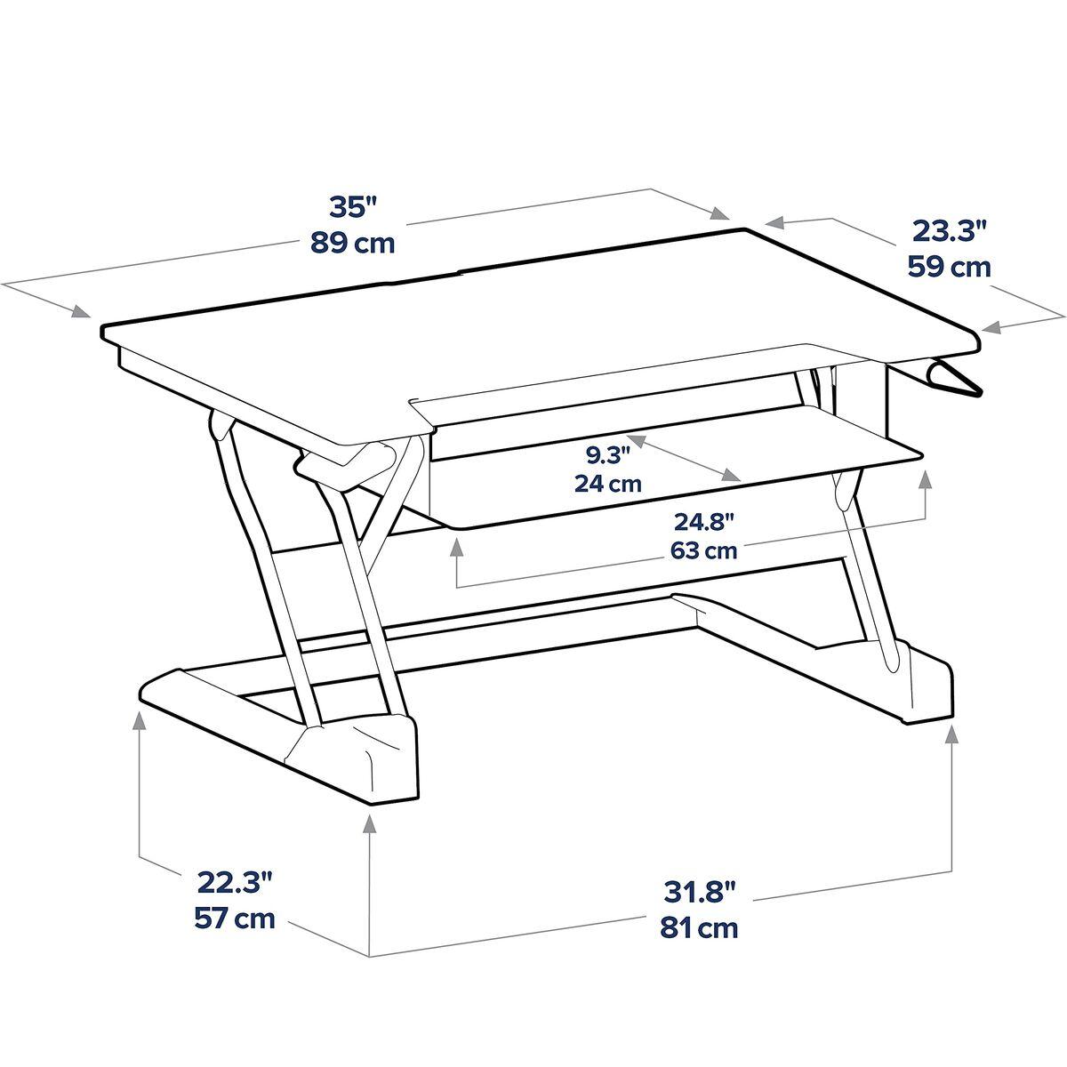 STAND TABLE TOP/WORKFIT-T BLACK