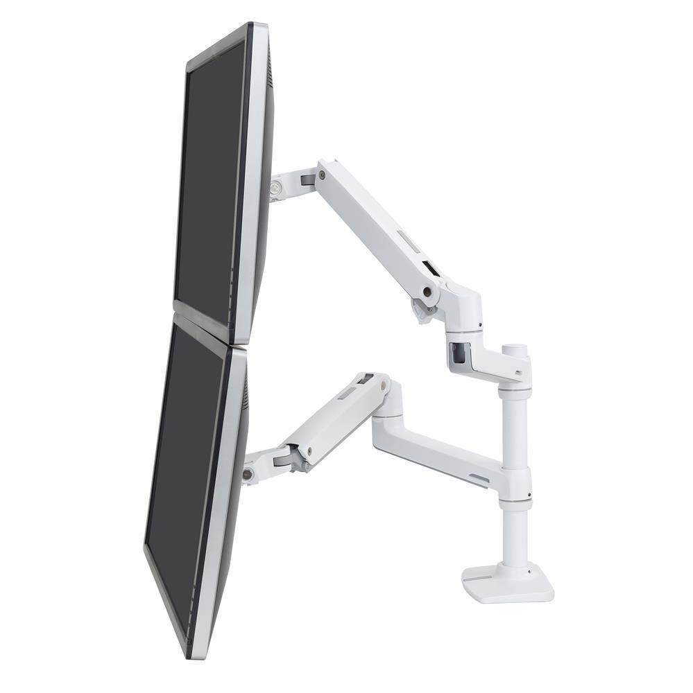 Ergotron LX Series 45-492-216 supporto da tavolo per Tv a schermo piatto 61 cm [24] Bianco Scrivania (Ergotron LX - Kit montagg
