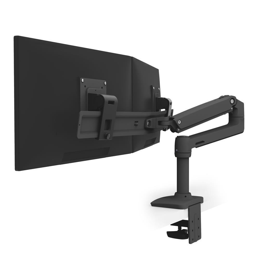 Ergotron LX Series 45-489-224 supporto da tavolo per Tv a schermo piatto 635 cm 25 Nero Scrivania (LX DESK DUAL DIRECT ARM - MA
