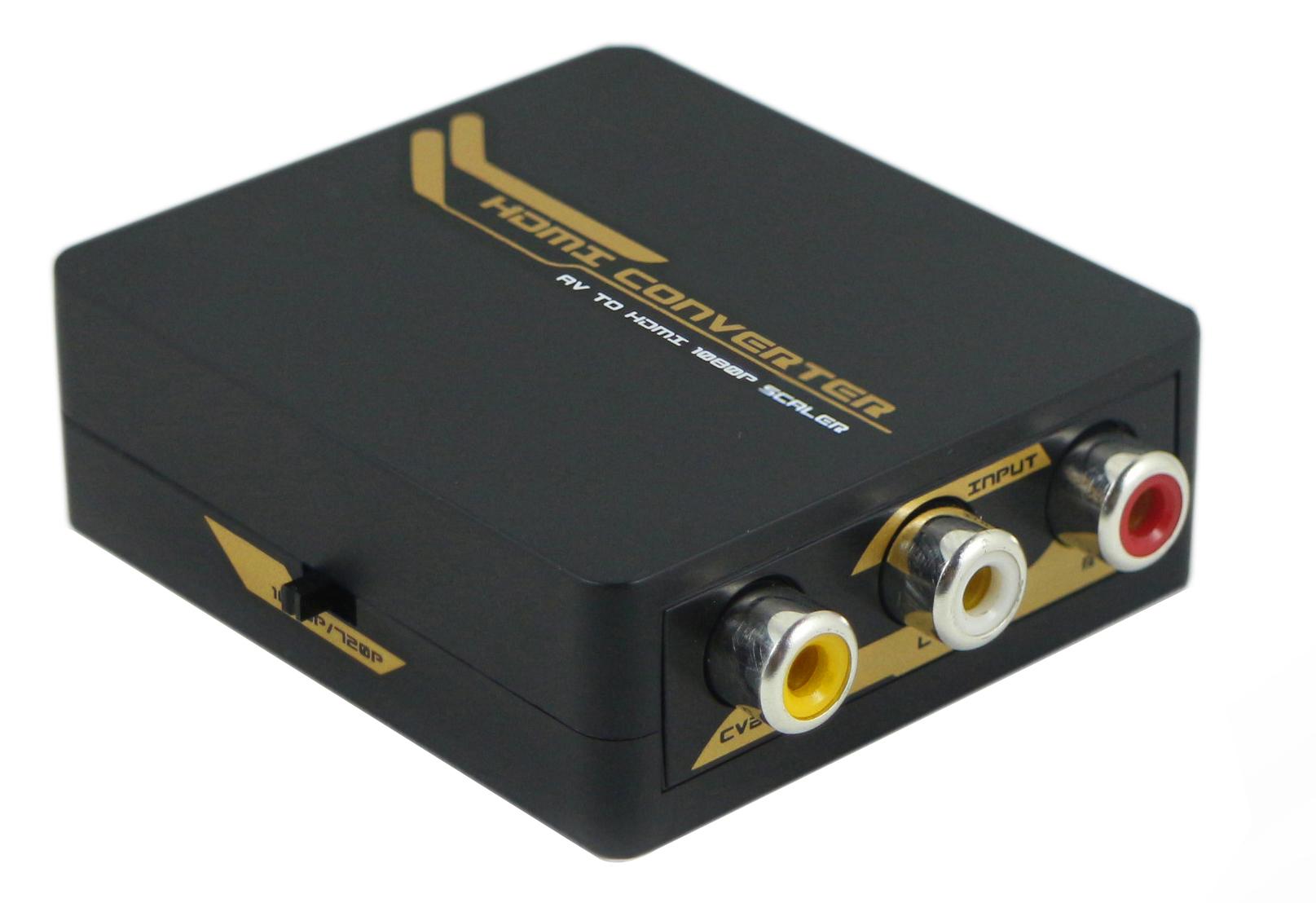 Mini Convertitore Video da Cvbs ad HDMI scaler 720 - 1080p