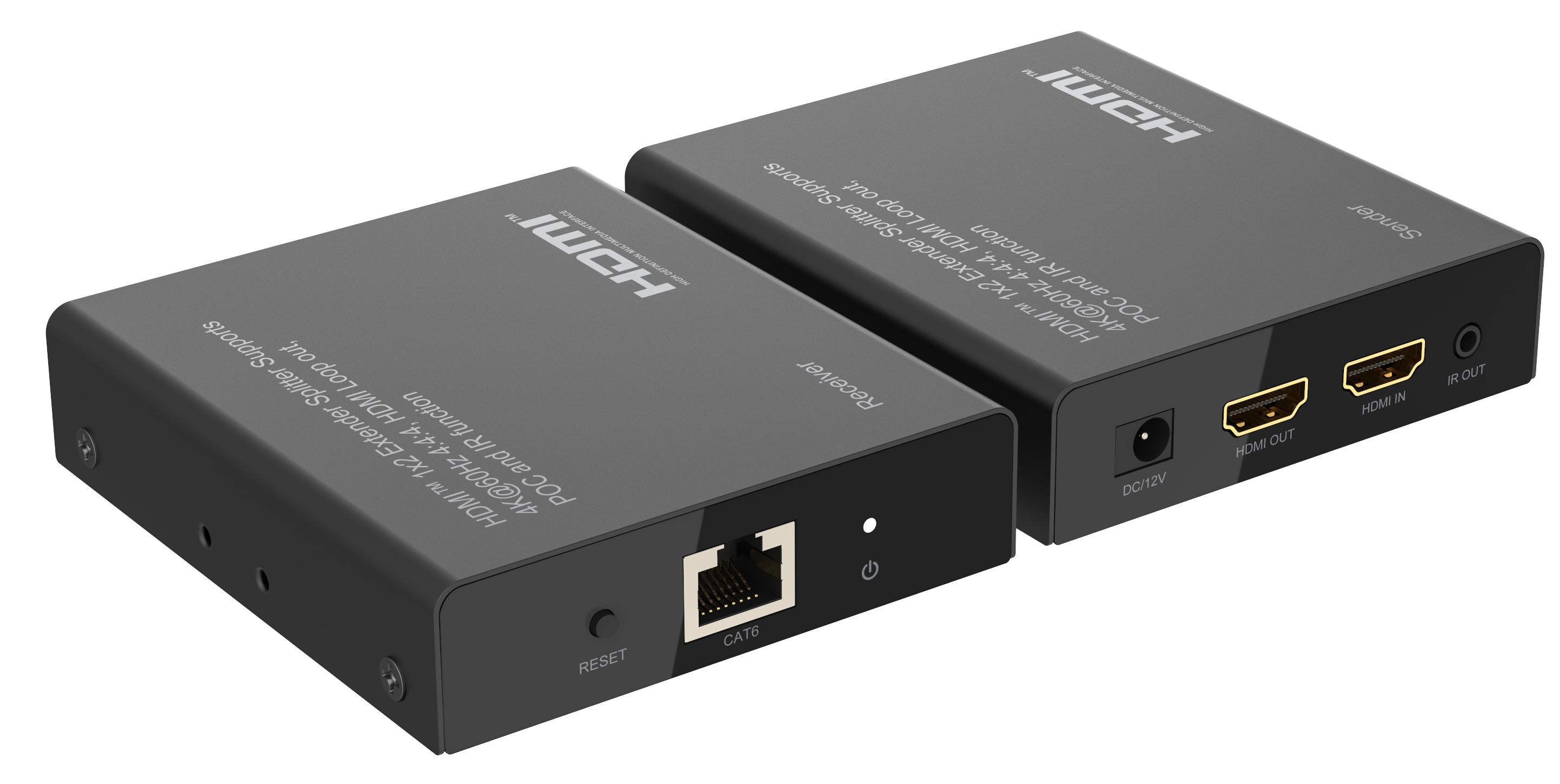Kit TX-RX Extender HDMI 70MT UTP 4K60Hz HDR Loop-out