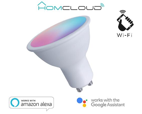 Faretto GU10 ad incasso Wi-FI RGB Bianco caldo dimmerabile