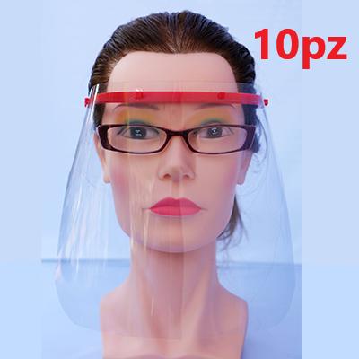 KIT 10 VISIERE PROTETTIVE PVC 2 CERCHIETTI