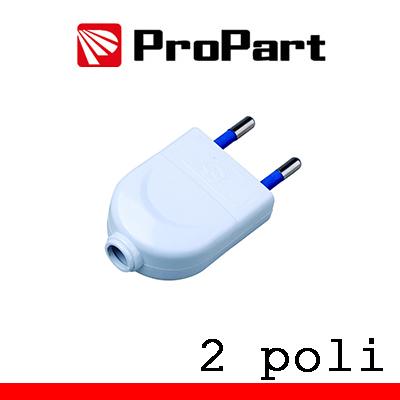 Spina 10A 2 poli polybag
