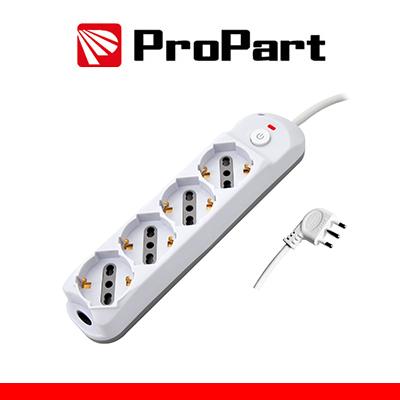 Multipresa 4pos bipasso/schuko interrutt nuovo modello