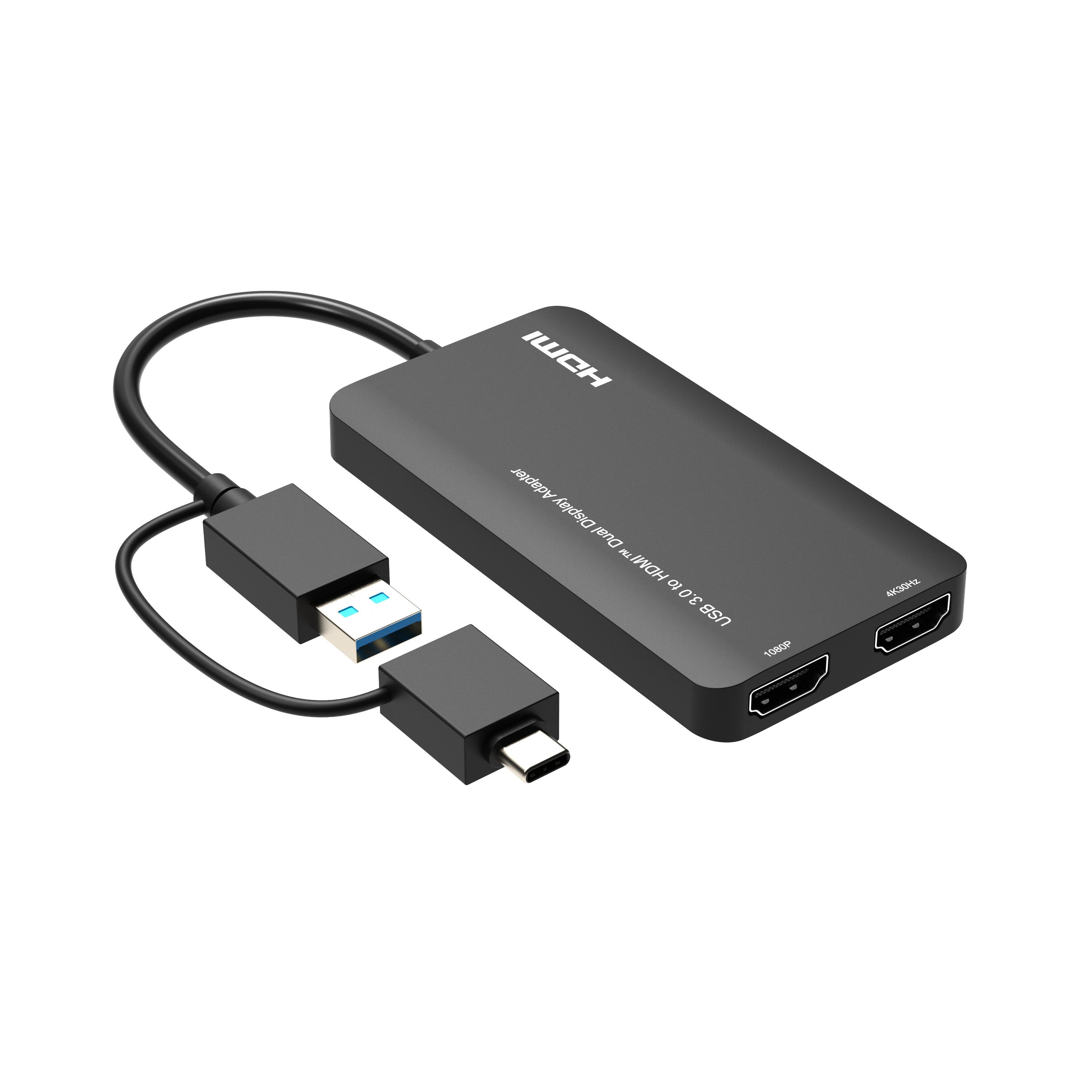 USB 3.0 (USB-A or USB-C) to...
