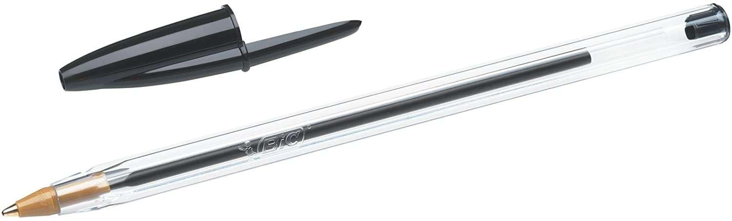 BIC Original Boligraphy Pen - 1.0 mm Tunda rotunda - Scatta da 0.4 mm - inchiostro nero -colo - colore nero