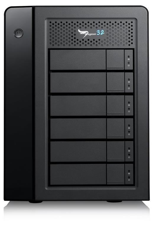 Promise Pegasus 32 R6 24TB (6x4TB) - Thunderbolt 3 e USB3.2 Gen 2 - per Apple e PC - consegnato con cavo thunderbolt 0.7m - P32