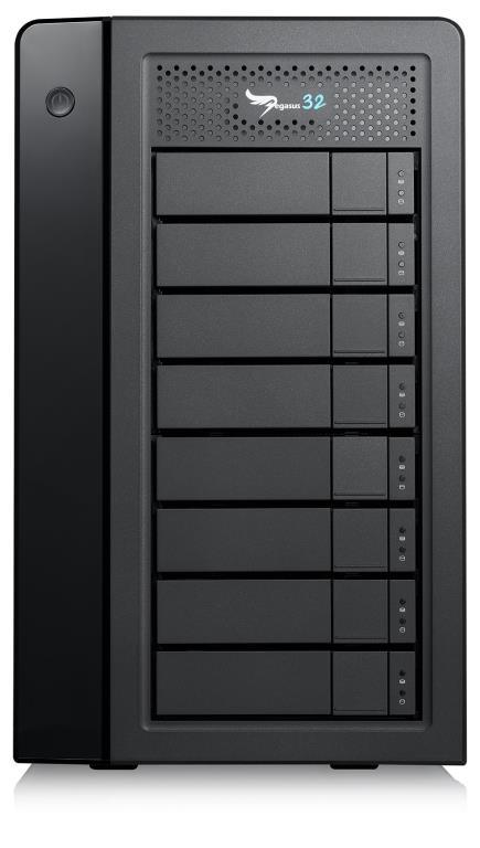 Promise Pegasus 32 R8 32TB (8x4TB) - Thunderbolt 3 e USB3.2 Gen 2 - per Apple e PC - consegnato con cavo thunderbolt 0.7m - P32