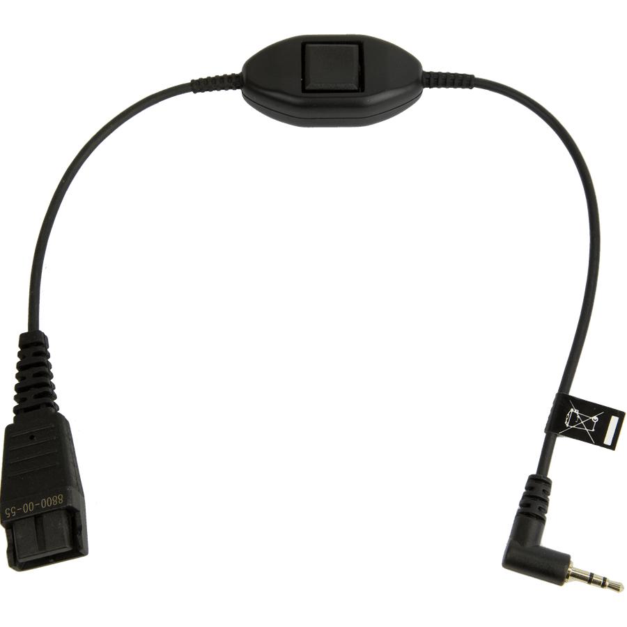 Jabra GN Cord QD to 2.5 mm Jack with Answer Button