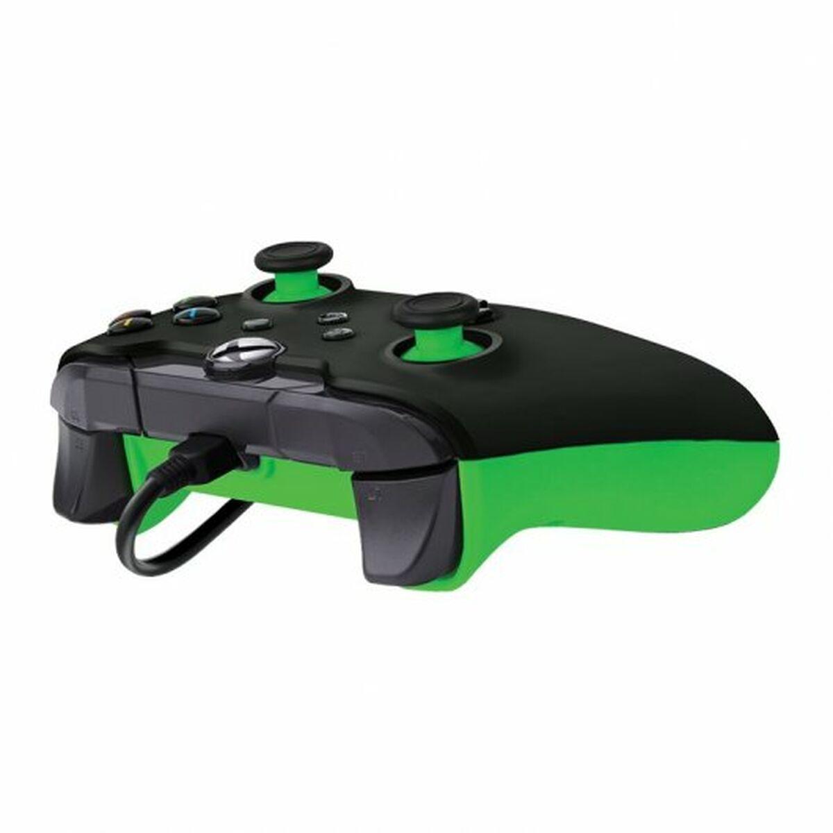 Controller cablato - Neon Black Black Green per Xbox Serie X S Xbox One PC