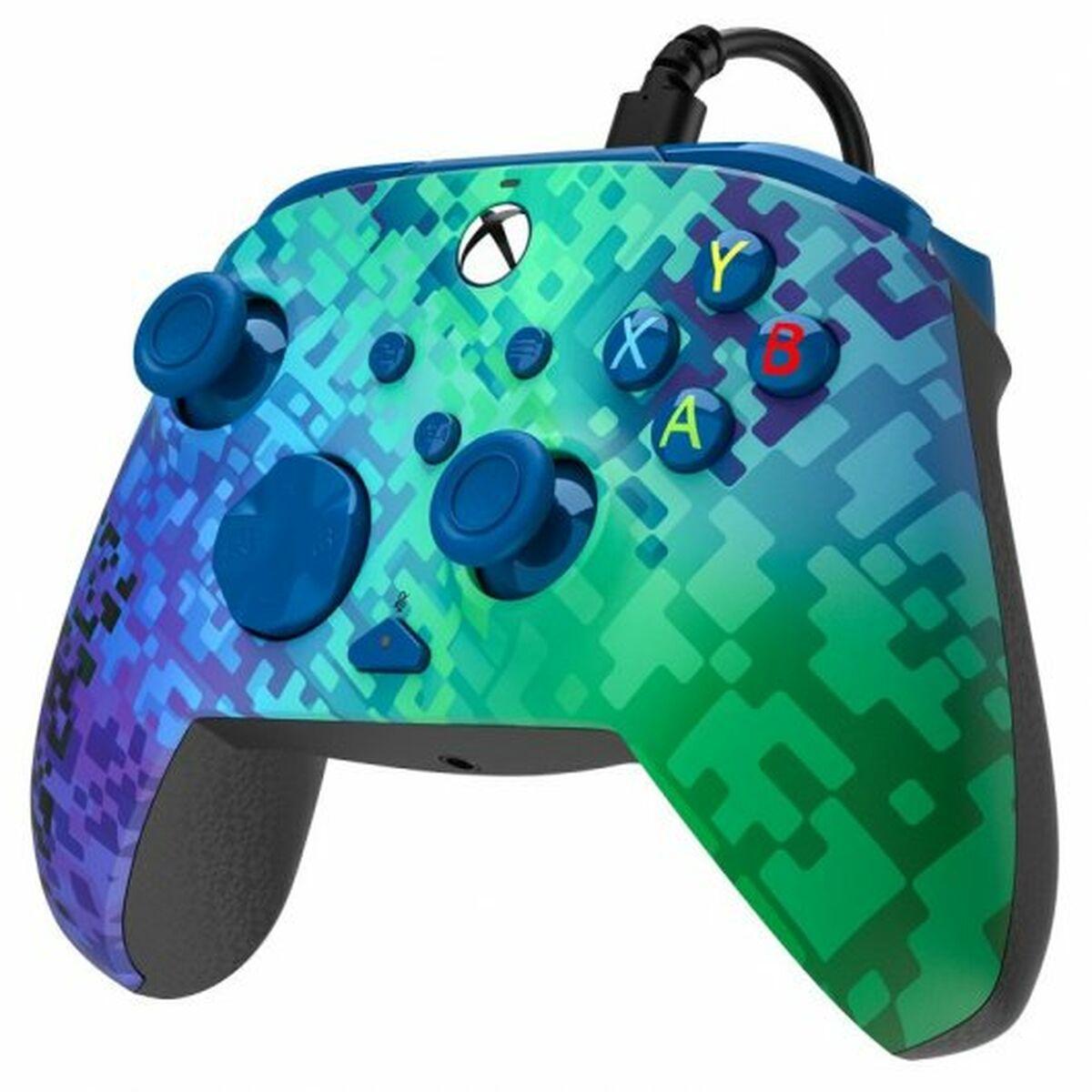 Controller di gioco PDP per Xbox Series X|S e Xbox One Rematch Glitch Green
