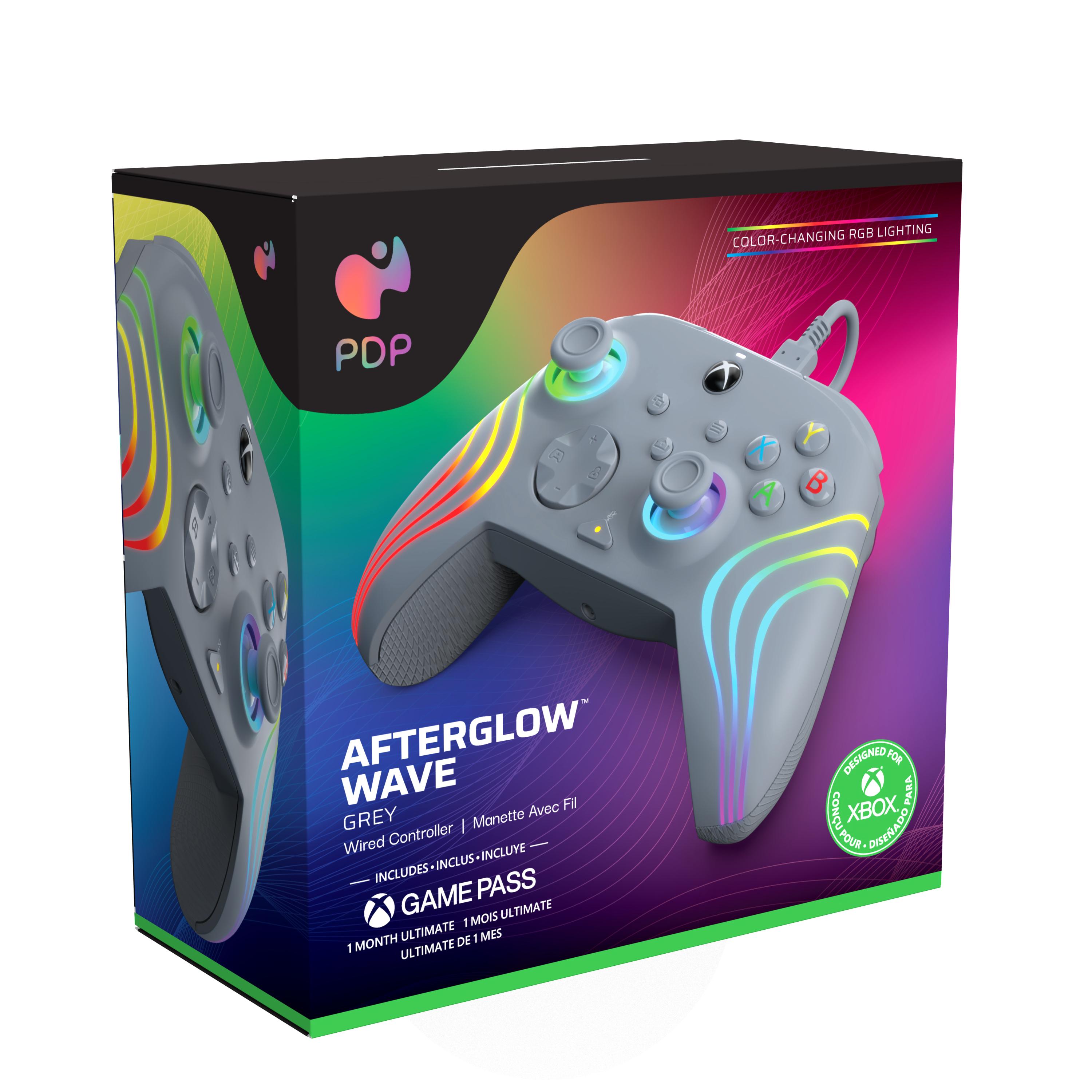 PDP Afterglow Wave Grigio USB Gamepad Analogico/Digitale PC, Xbox One, Xbox Series S, Xbox Series X