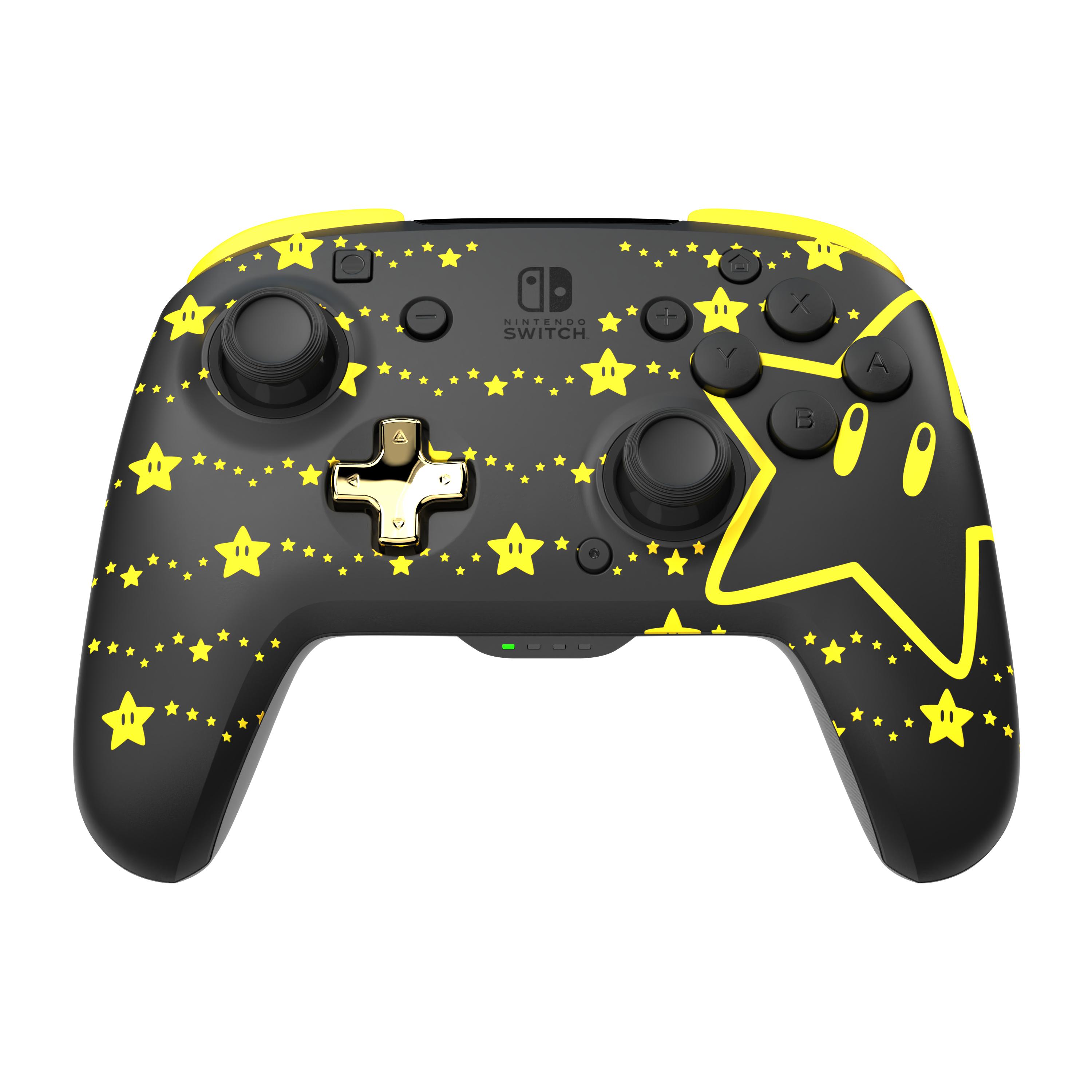 PDP REMATCH GLOW Nero, Giallo Gamepad Analogico/Digitale Nintendo Switch, Nintendo Switch OLED