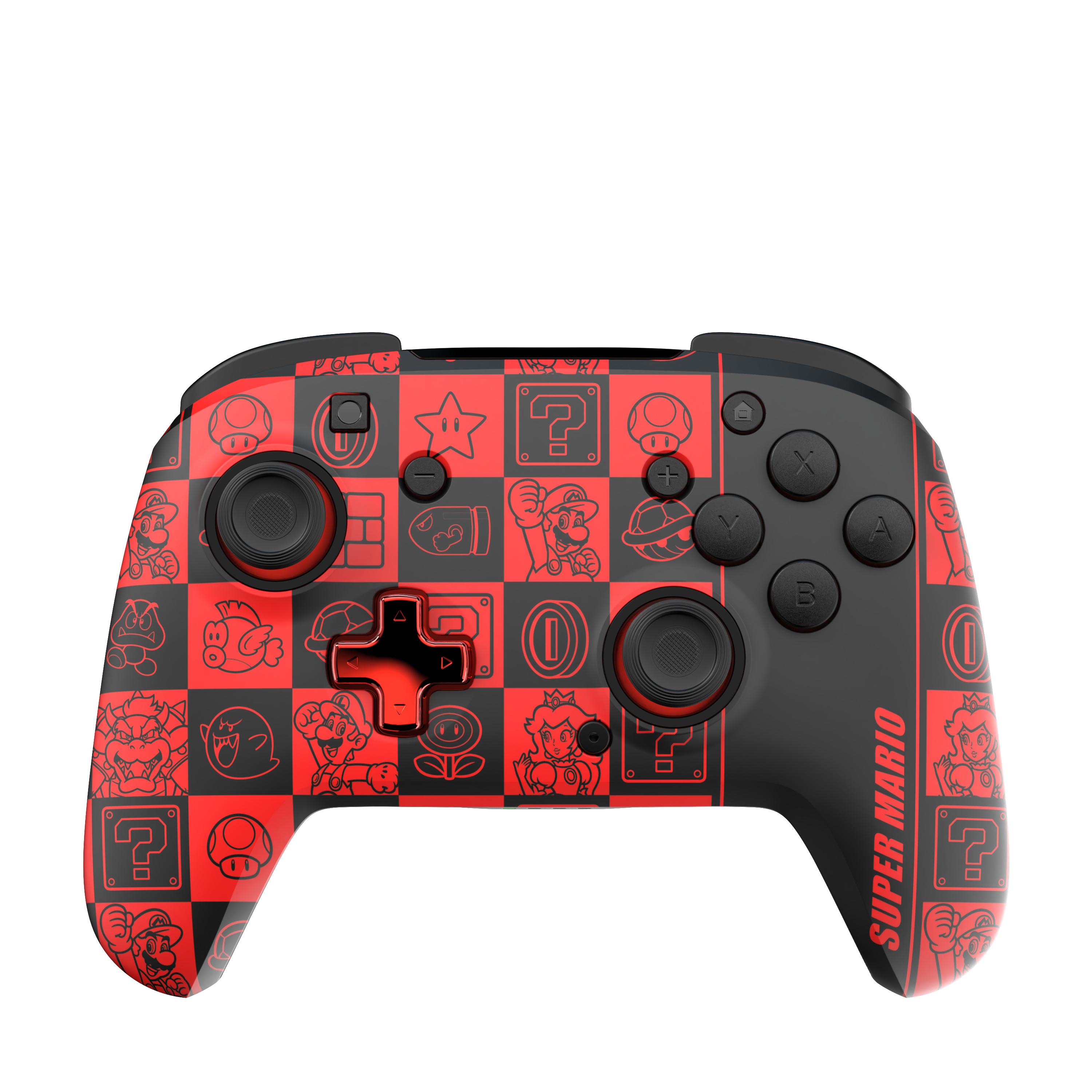 PDP REMATCH GLOW Nero, Verde, Rosso Gamepad Analogico/Digitale Nintendo Switch, Nintendo Switch OLED