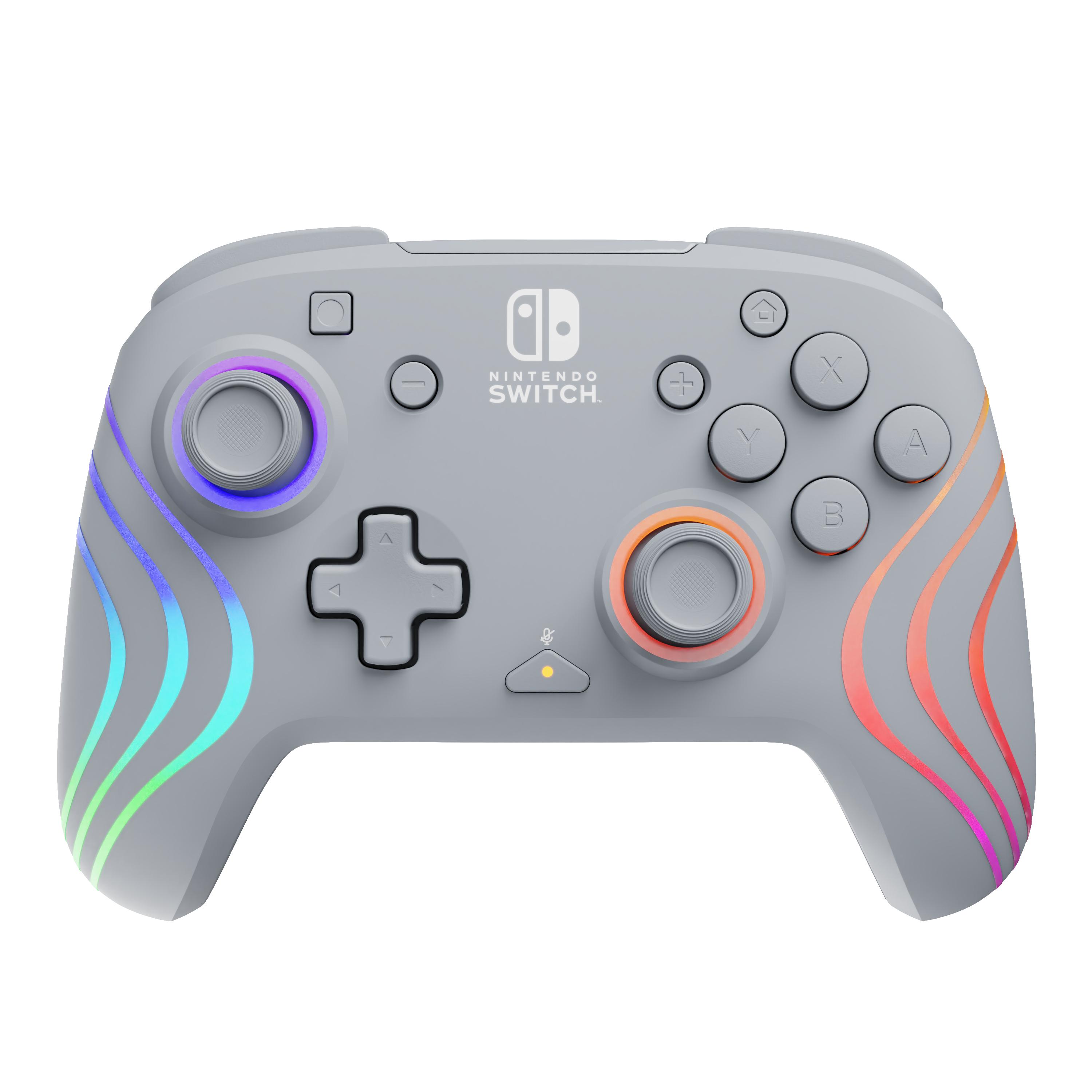 PDP Afterglow Wave Grigio USB Gamepad Analogico/Digitale Nintendo Switch, Nintendo Switch OLED