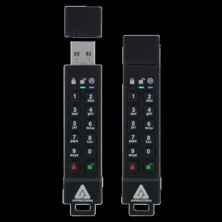 Apricorn Aegis Secure Key 3z unitÃƒÆ’Ã‚Â  flash USB 128 GB USB tipo A 3.2 Gen 1 [3.1 Gen 1] Nero (128GB Secure USB 3.