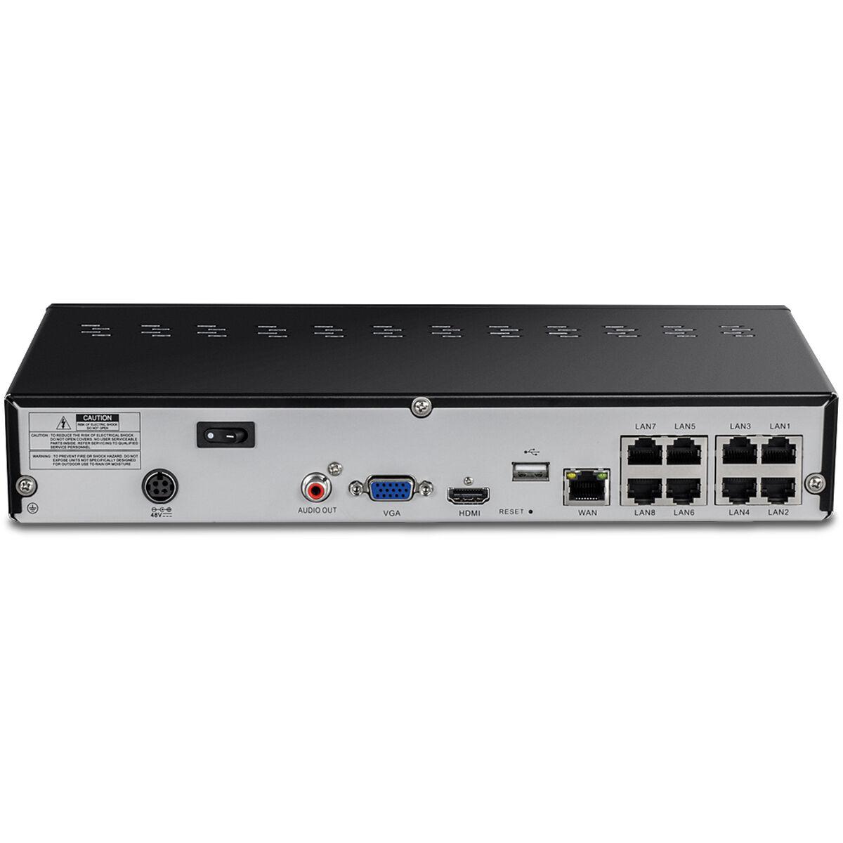 8 CHANNEL 4K UHD POE NVR - 8 CHANNEL 4K UHD POE NVR