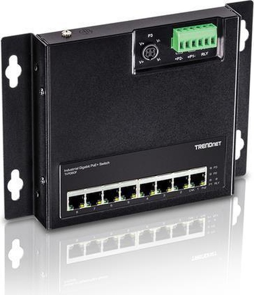 8-PORT INDUSTRIAL GIGABIT POE+
