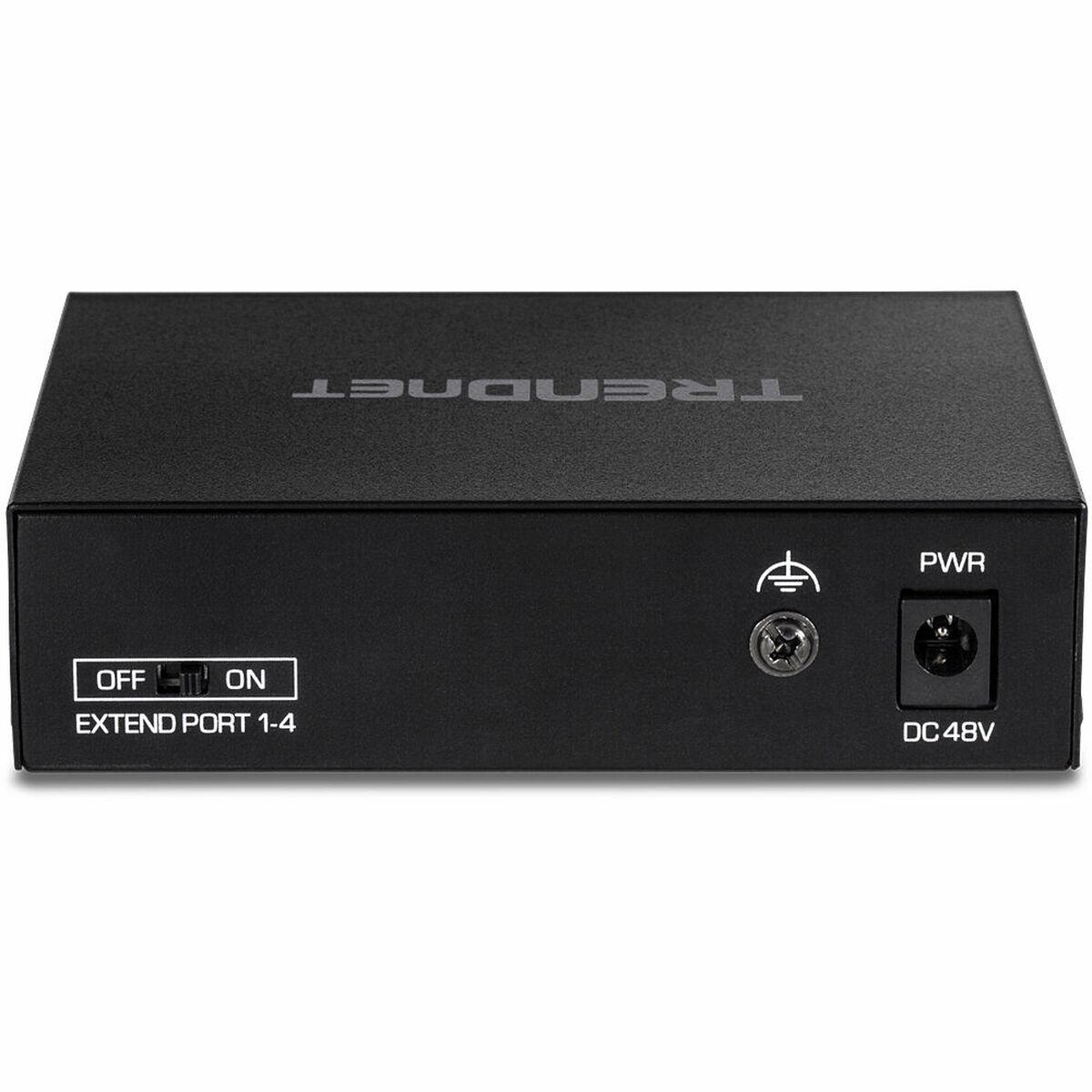 Trendnet TE-FP051 switch di rete Non gestito Fast Ethernet [10/100] Supporto Power over Ethernet [PoE] Nero (5-Port Fast Ethern