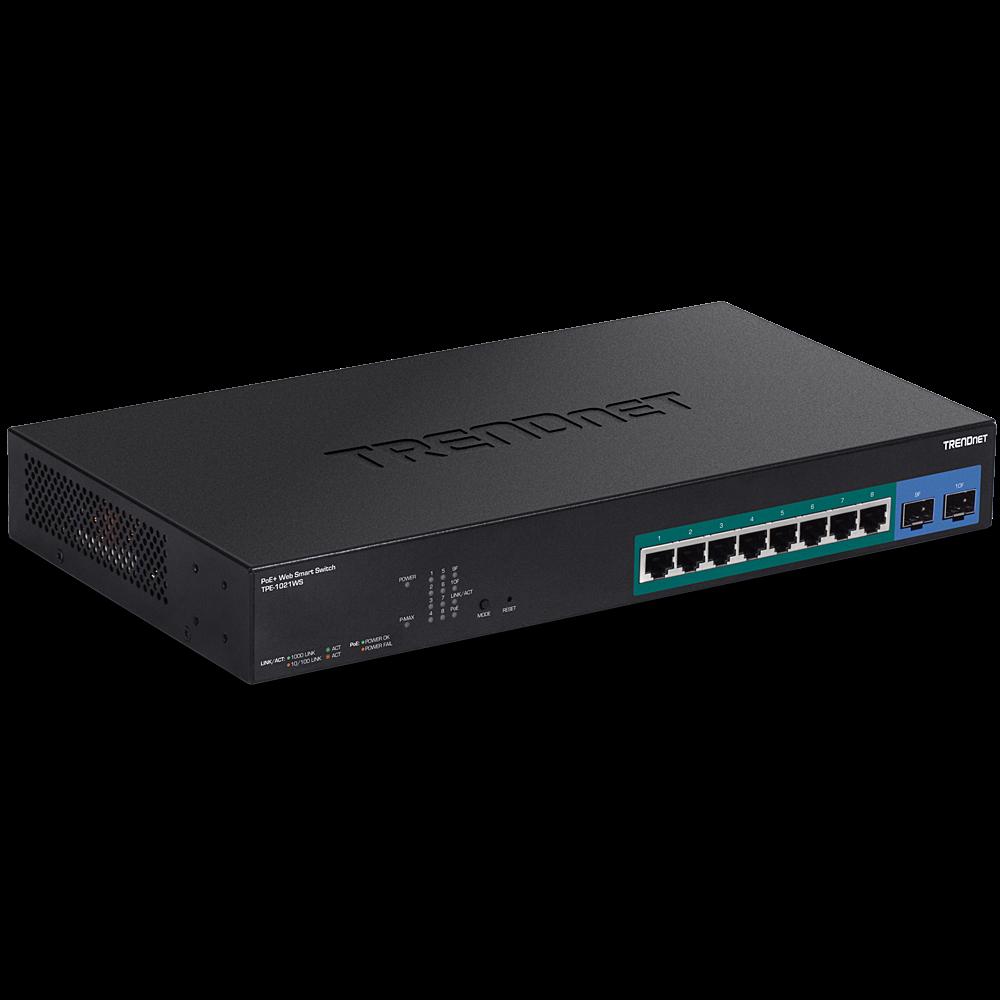 Trendnet TPE-1021WS switch di rete Gestito L2/L3/L4 Gigabit Ethernet [10/100/1000] Supporto Power over Ethernet [PoE] Nero (TRE