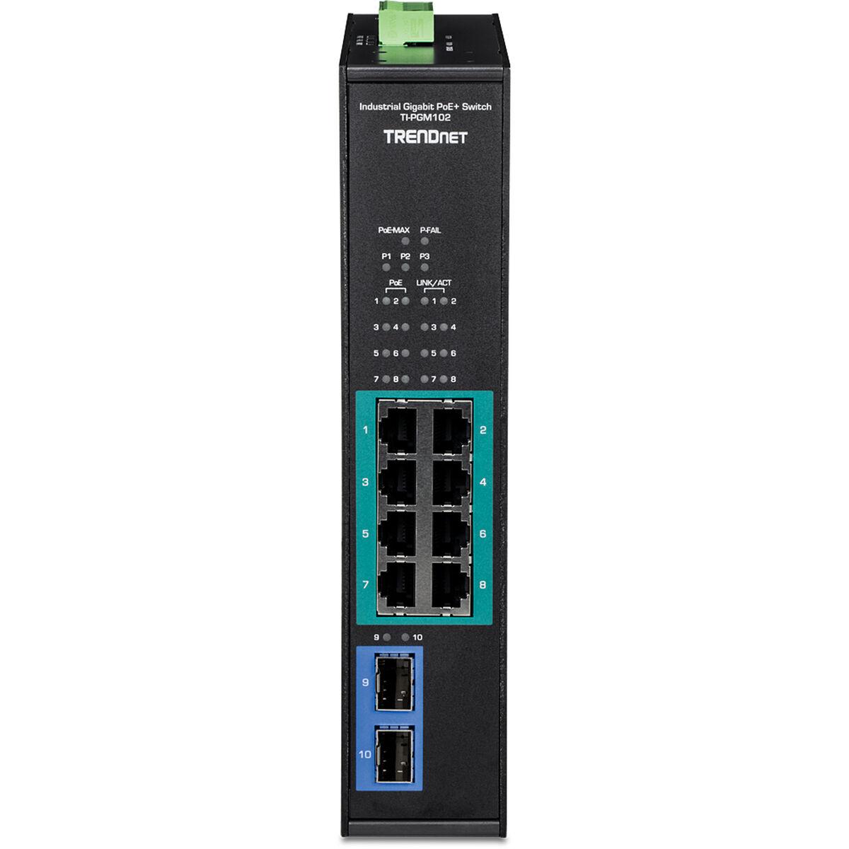 10-PORT INDUSTRIAL GIGABIT POE+