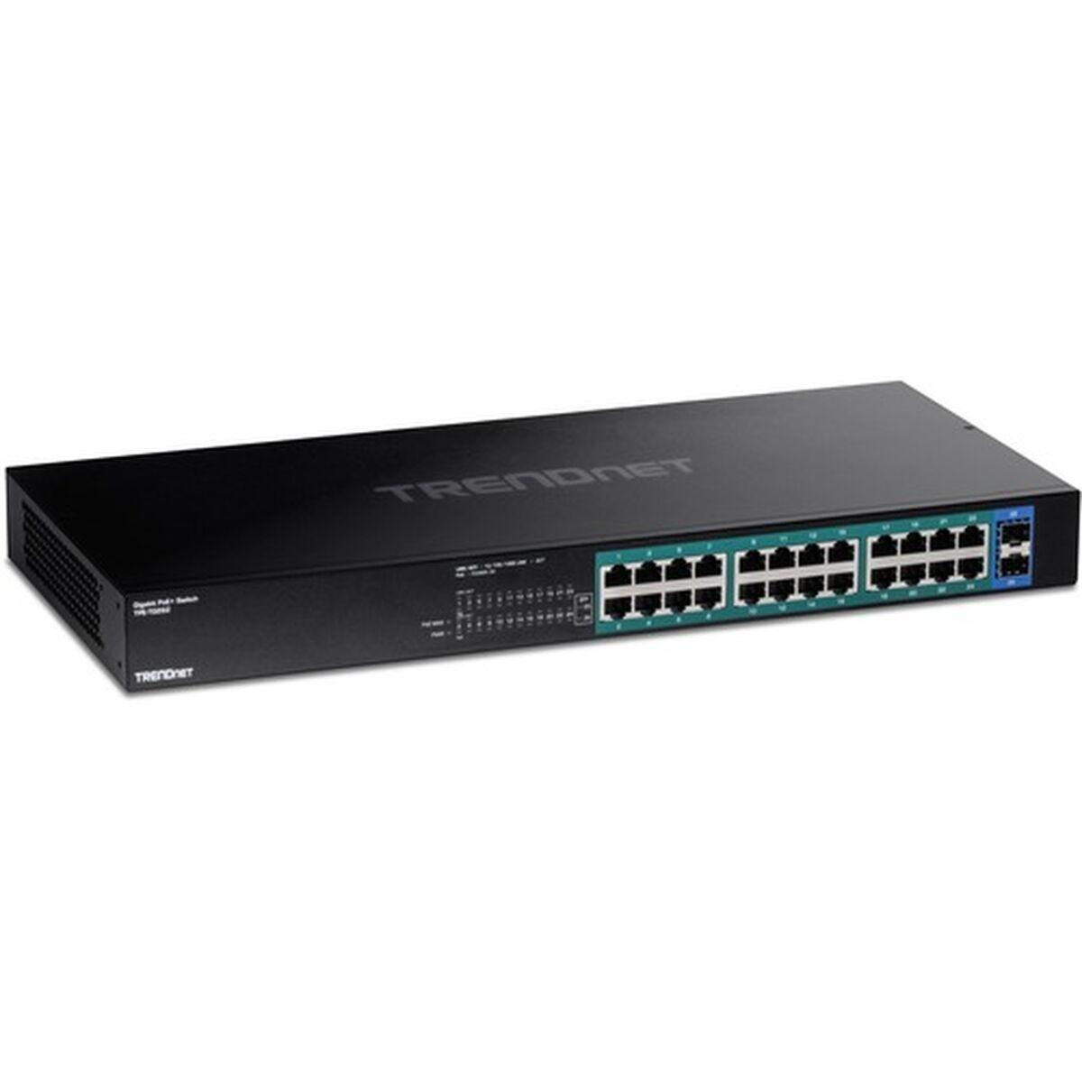 Trendnet TPE-TG262 switch di rete Non gestito L2 Gigabit Ethernet 10/100/1000 Supporto Power over Ethernet PoE 1U Nero (26-PORT