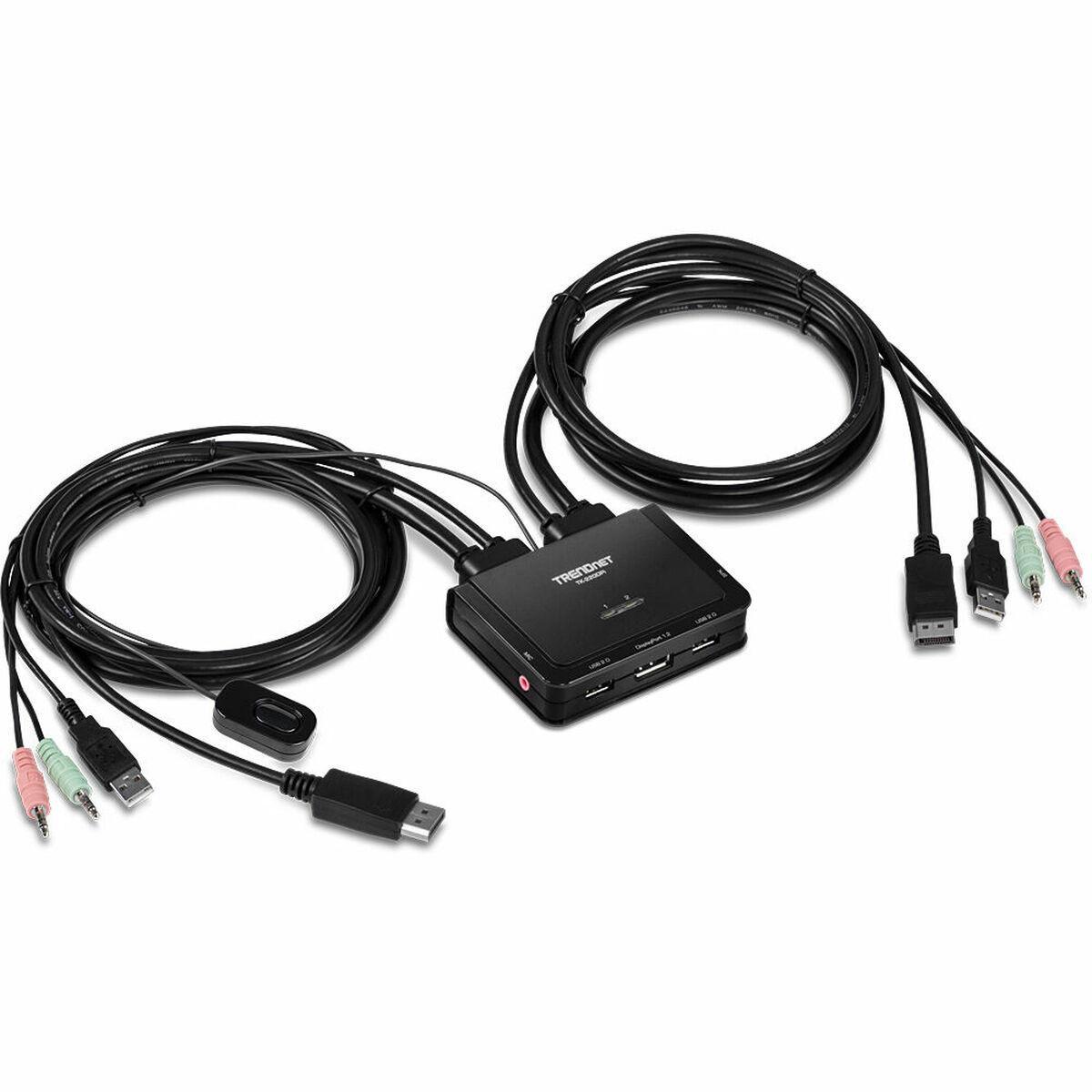 Trendnet TK-220DPI switch per keyboard-video-mouse [kvm] Nero (2-PORT 4K DISPLAYPORT KVM - SWITCH)