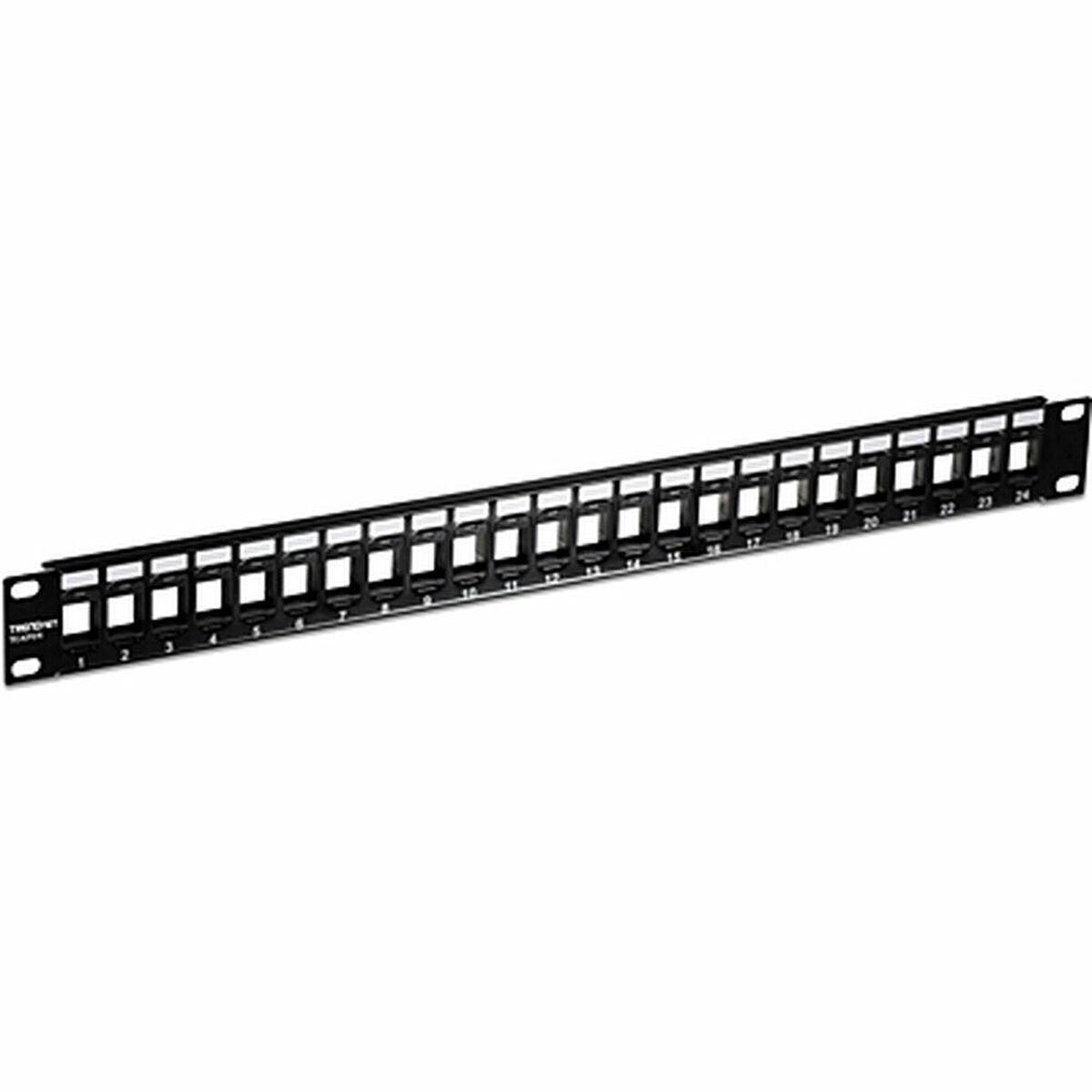 Trendnet TC-KP24 pezzo di pannello 1U (TRENDnet TC-KP24S 24-Port Blank Keystone 1U Patch Panel 2Years warranty)