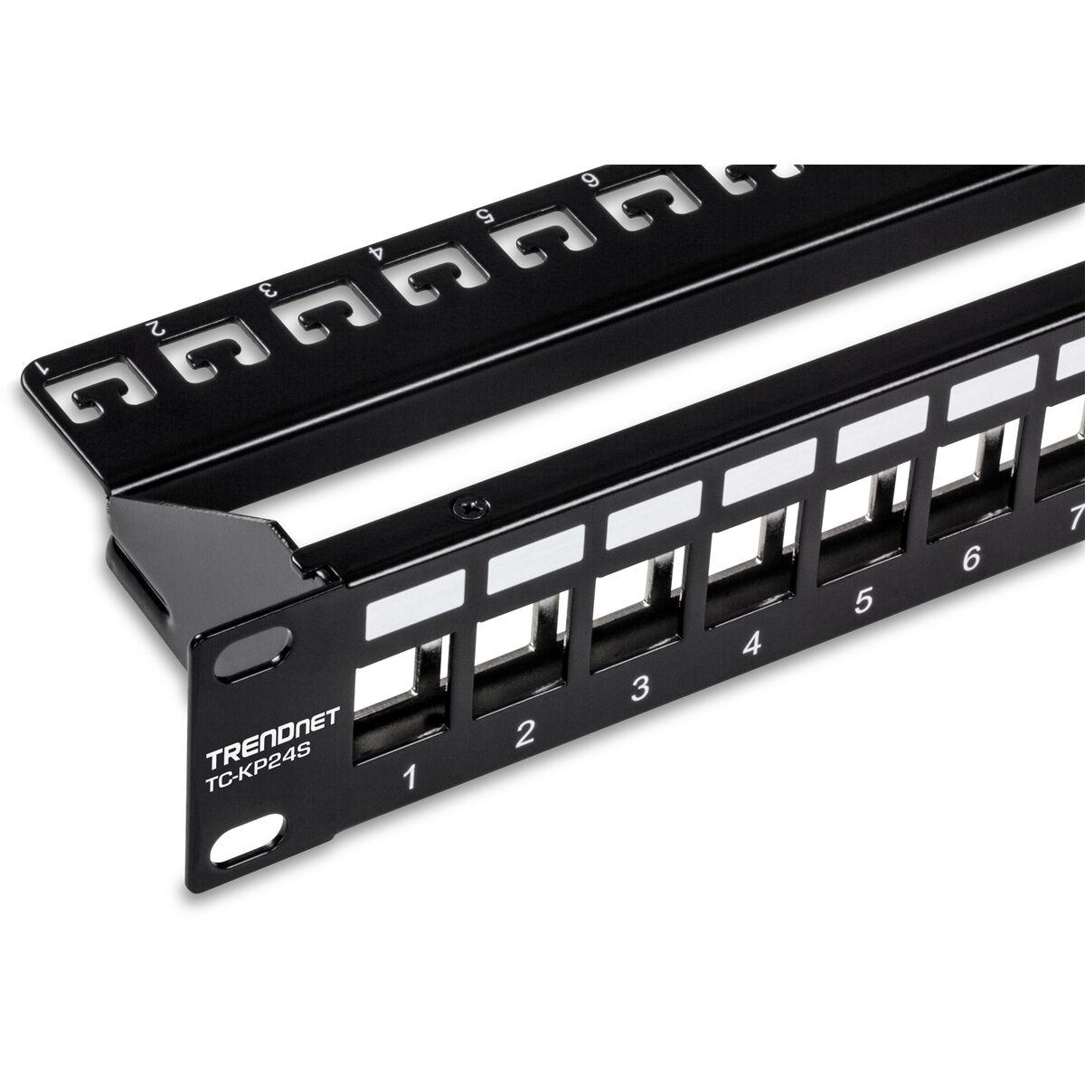 Trendnet TC-KP24S pezzo di pannello 1U (TRENDnet TC-KP24 24-Port Blank Keystone Shielded 1U Patch Panel [2Years warranty])