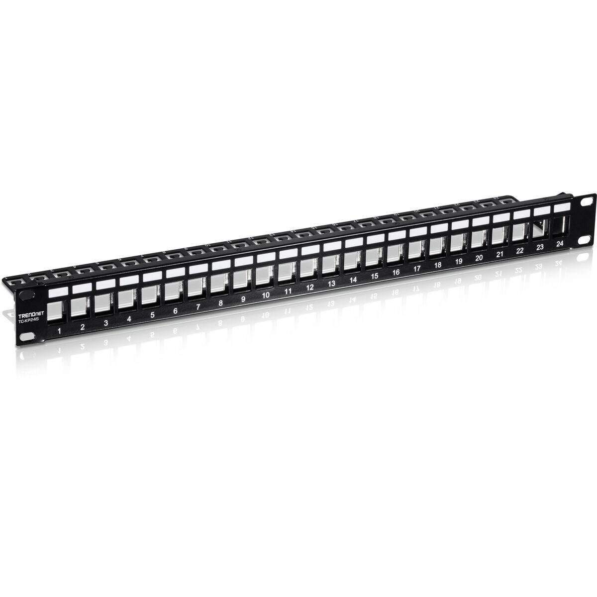 Trendnet TC-KP24S pezzo di pannello 1U (TRENDnet TC-KP24 24-Port Blank Keystone Shielded 1U Patch Panel [2Years warranty])