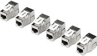 6 PACK CAT6A KEYSTONE JACK