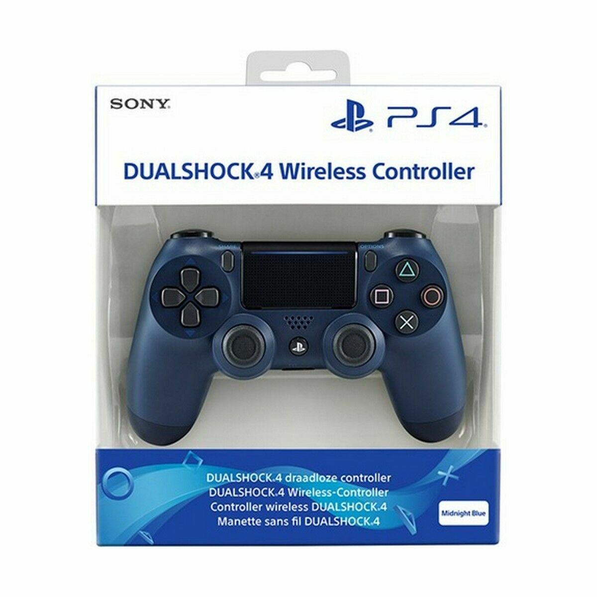 Plattform PS4 Anschluss Bluetooth oder kabelgebunden USB Stromversorgung Akku Farbe midnight blue Extras Touchpad Mono Laut