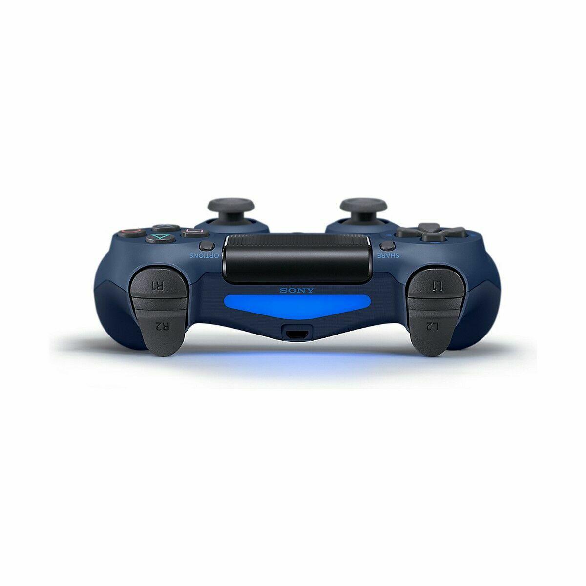 Plattform PS4 Anschluss Bluetooth oder kabelgebunden USB Stromversorgung Akku Farbe midnight blue Extras Touchpad Mono Laut