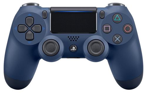Plattform PS4 Anschluss Bluetooth oder kabelgebunden USB Stromversorgung Akku Farbe midnight blue Extras Touchpad Mono Laut